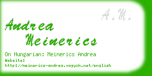 andrea meinerics business card